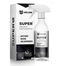 Cleaning agent for composite or conglomerate granite kitchen sinks against white