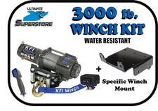 KFI 3000 lb. Steel Cable Winch Mount Kit '20-'26 KAWASAKI Teryx KRX 1000
