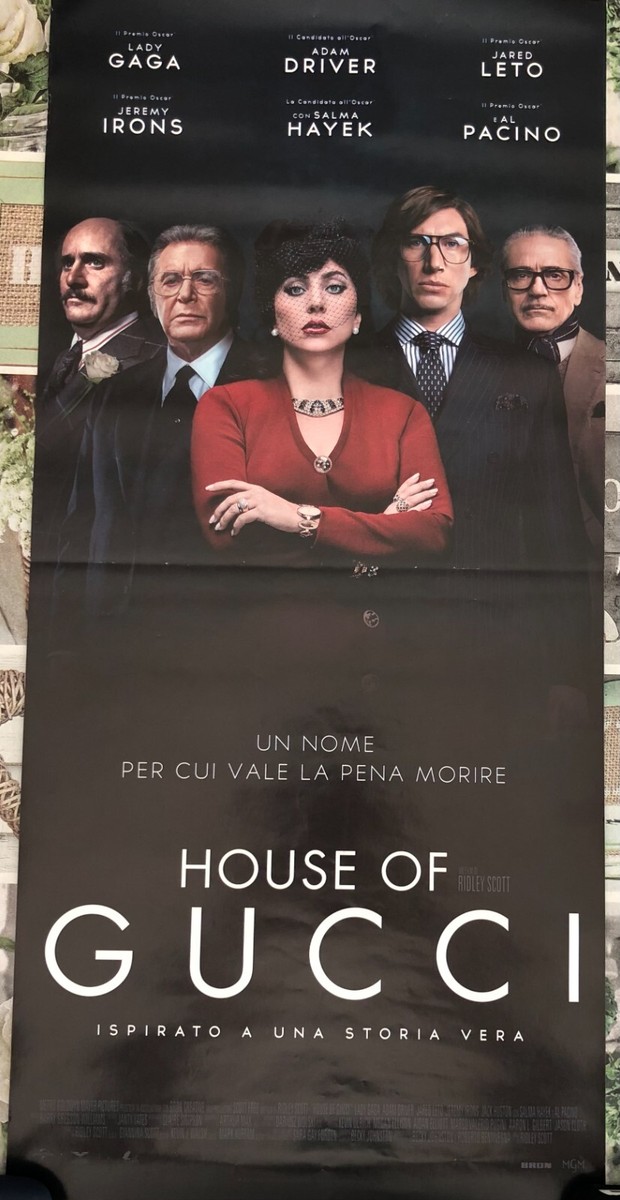 Poster locandina House of Gucci 33x70 cm ORIGINALE da cinema 2021
