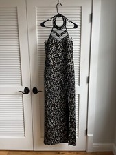 Teeze Me Formal Ball Gown Black and Gold Women's Size 7