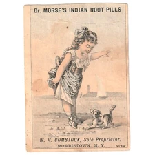 Dr. Morse's Indian Root Pills Morristown Ny Trade Card 1880’s