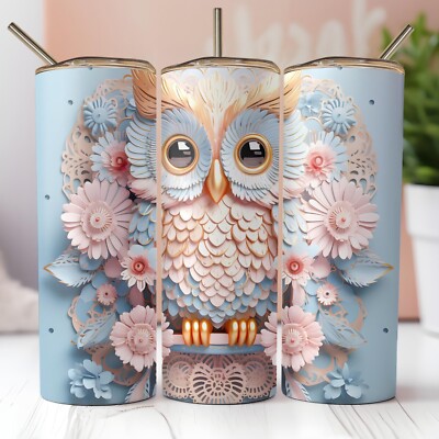 3D Owl - Tumbler