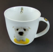 2005 Yoneo Morita Hana Deka Club Dog Mug Terrier White