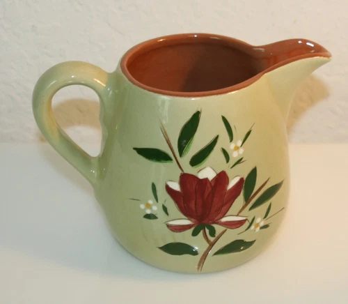 Vintage Stangl Pottery Floral Magnolia Pattern 24 Oz Hand Painted Pitcher