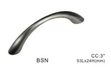 STG 3.7" Kitchen Cabinet Pull Handles (Zinc Alloy)w/ Screws, Brushed Nickel