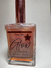 Fragrance Pink Sky Glow shimmer body mist Light Coconut Papaya Scent 4 oz #D28