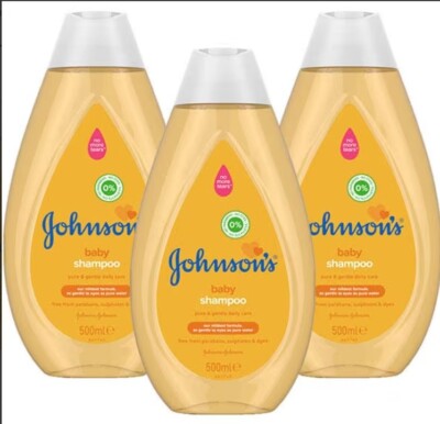 Johnson's Baby Shampoo Pure & Gentle Daily Care 500ml 3er Pack