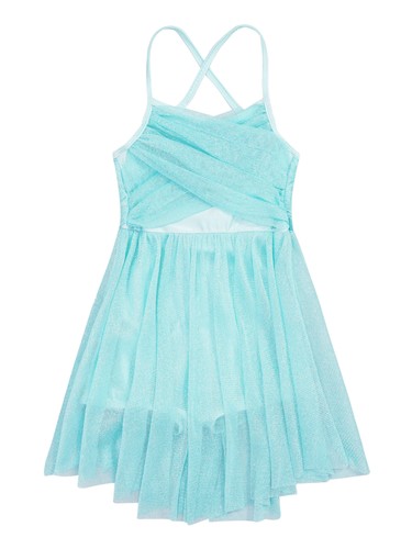 Girls Lyrical Latin Ballet Dance Tutu Dress Glitter Ballerina Gymnastic AU - Picture 37 of 59