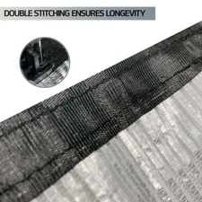 75% Reflective Aluminet Sunblock Shade Cloth w/ Grommets for Garden, Greenhouse