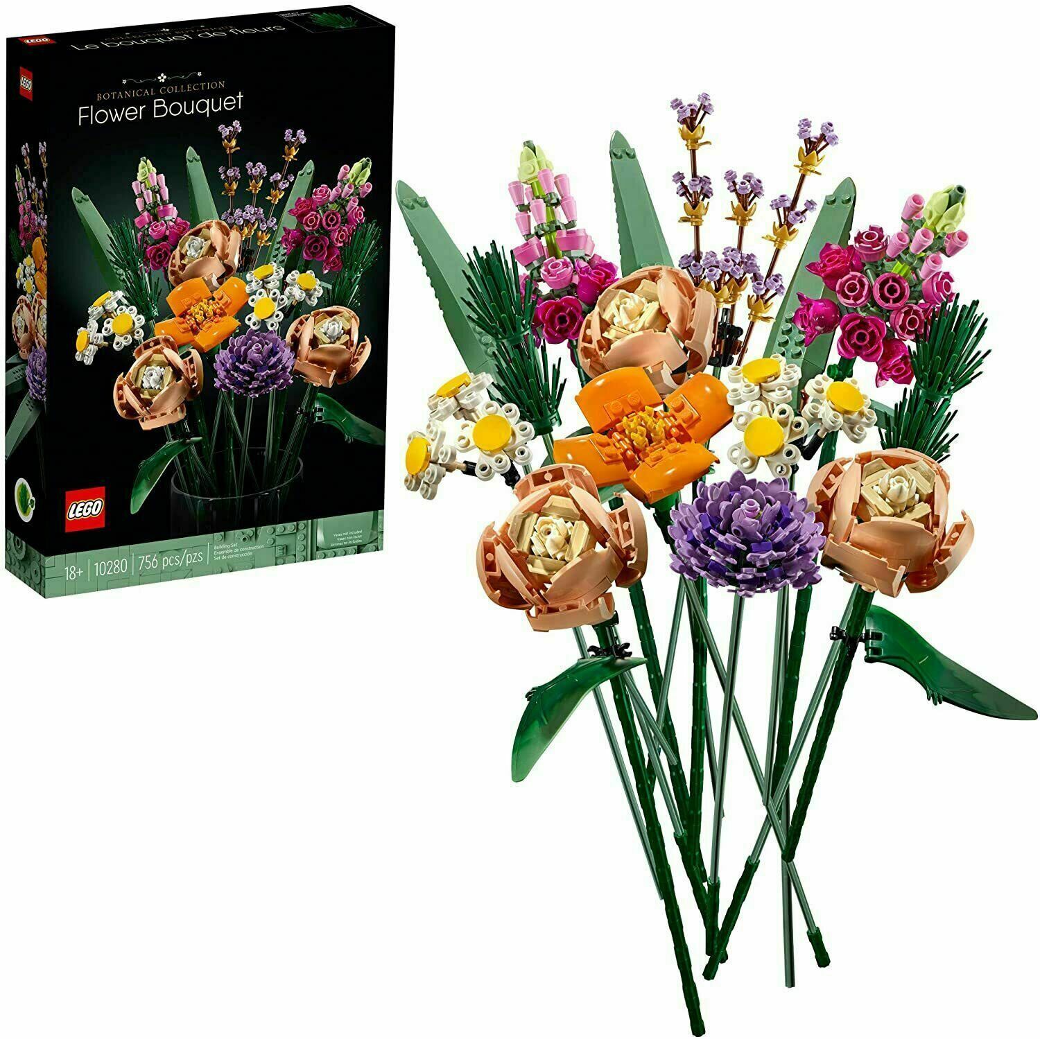 LEGO Botanical Collection Flower Bouquet 10280 Building Kit 756pcs