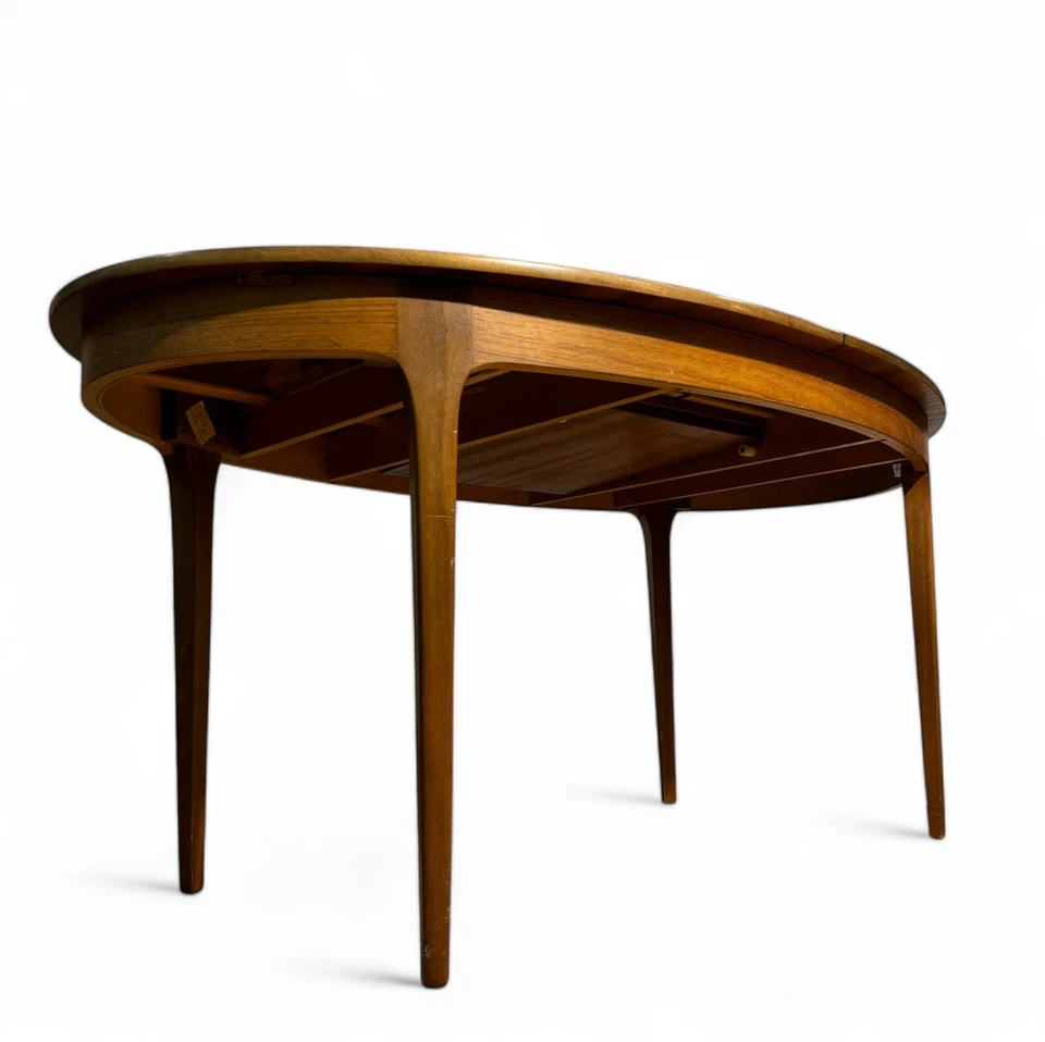 SUTCLIFFE TODMORDEN DINING TABLE AND CHAIRS TEAK SURF BOARD SURFACE MID CENTURY - Image 2 of 4