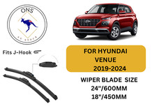 WIPER BLADES FOR HYUNDAI VENUE  2019-2024