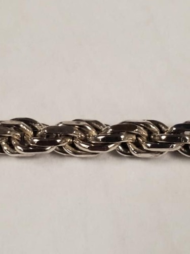 Sterling Silver 18" Rope Link Chain 20.3 Grams - Picture 3 of 5