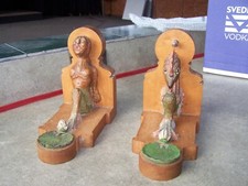 RARE PAIR OF HAND CARVED ADOLPH PHILIPP BOOKENDS $4,000  obo