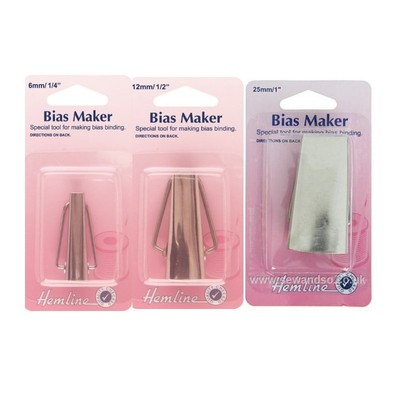 Hemline Bias Bandmaschine 6 mm, 12 mm oder 25 mm Nähen
