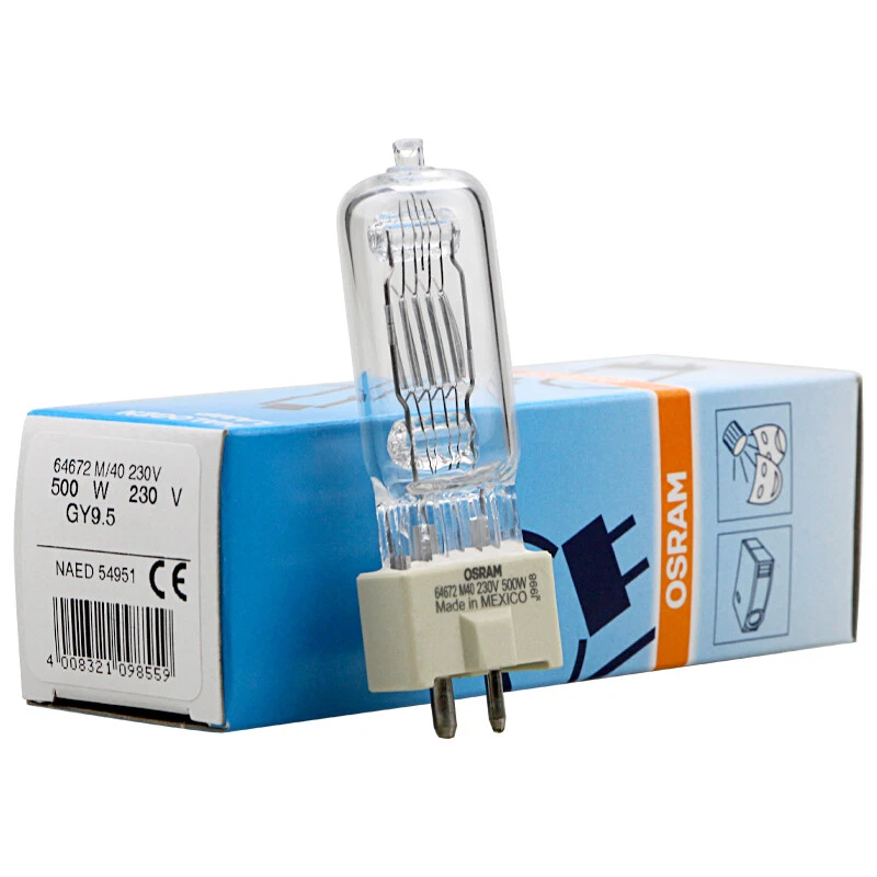 OSRAM 230V500W 64672 M40 Stage AD Lighting Photography Lamp GY9.5 Halogen Bulb - Image 3 of 3