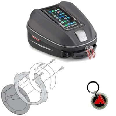 Tankrucksack Und Flansch Tanklock Givi Für BMW R1200 R 2011 2012 2013 2014 - Bild 1 von 4