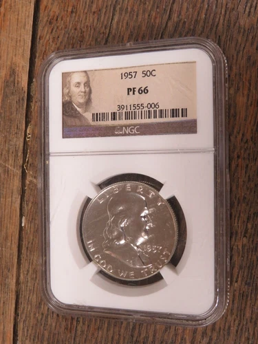 1957 Franklin Half Dollar - NGC PF66 NICE COIN