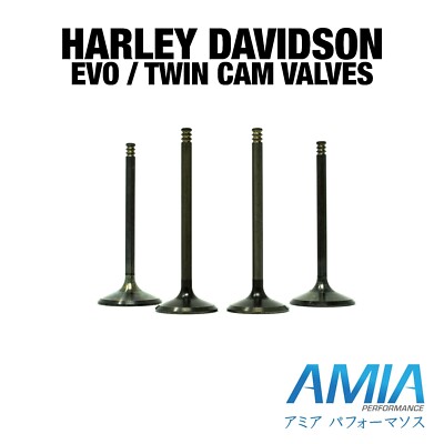 Harley Twin/ Evo Cam  05-15  Intake & Exhaust Valve Set (4)   New 