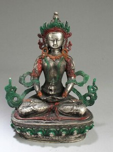 Chinese Bronze Bodhisattva Statue