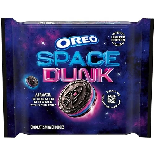 OREO Space Dunk Chocolate Cosmic Popping Sandwich Cookies, Limited Edition NEW