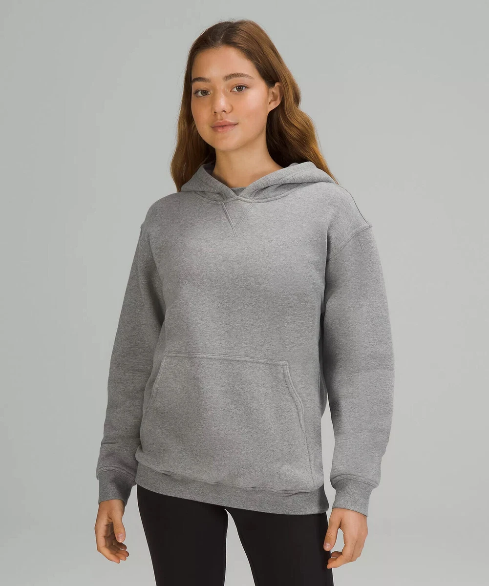 Lululemon All Yours Hoodie Soft Fleece Gray Pullover Hooded Sweatshirt Size  4 | eBay