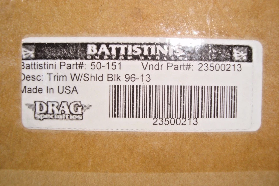 Carenado parabrisas negro para Harley Battistinis Custom Cycles 50-151 X8 Foto 4 de 4