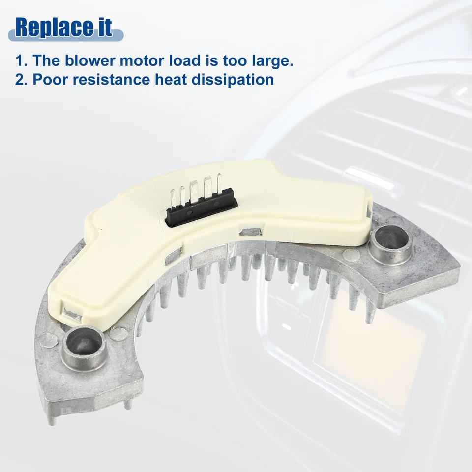 Pack (1) 6441AL Fan Blower Motor Resistor Heater for Peugeot 206 307 Hatchback Foto 4 de 4