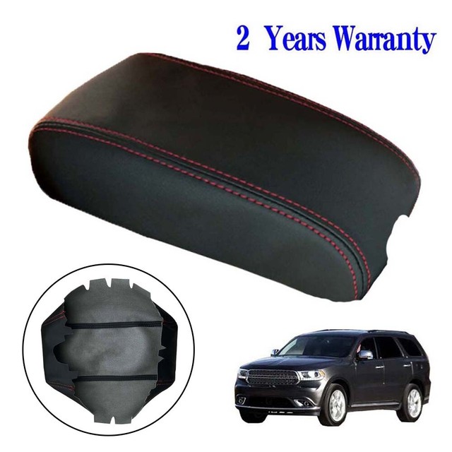 Leather Armrest Console Lid Cover For Dodge Durango 20112017 Red