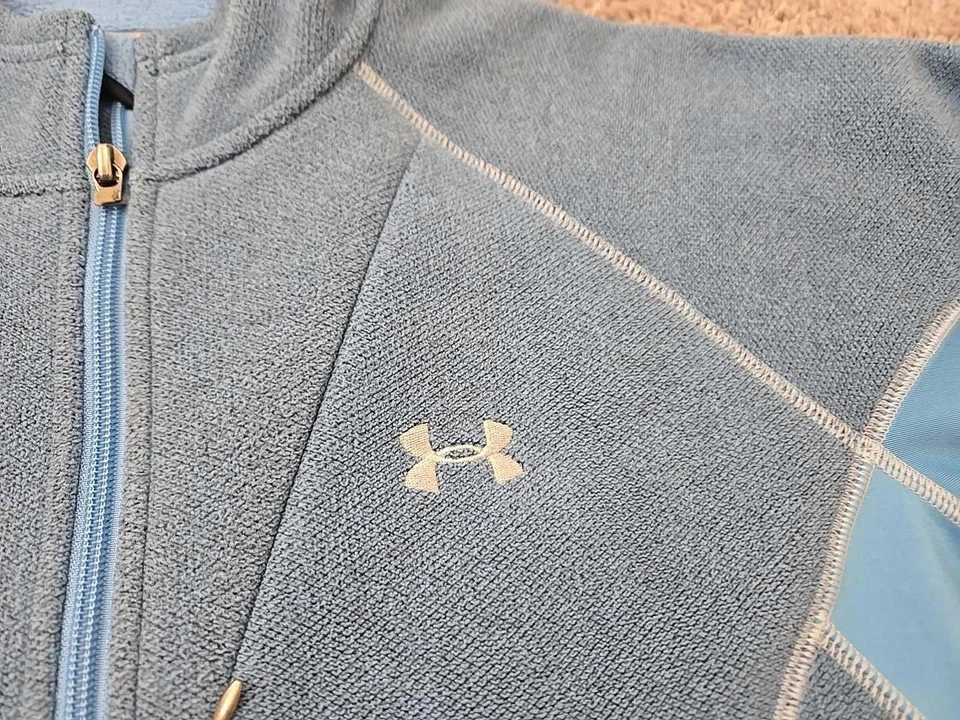 Chaqueta Under Armour Mujer Grande Cremallera Completa Polar Exterior Atlética Cálida Pullover Foto 2 de 4