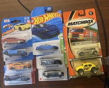 Hot Wheels/Matchbox/Maisto Diecast 9-Car Lot Unopened Taycan, BMW i8, Beetle
