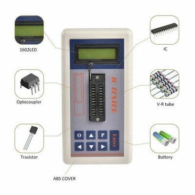Integrated Circuit IC Tester transistor tester online maintenance Digital LED *h