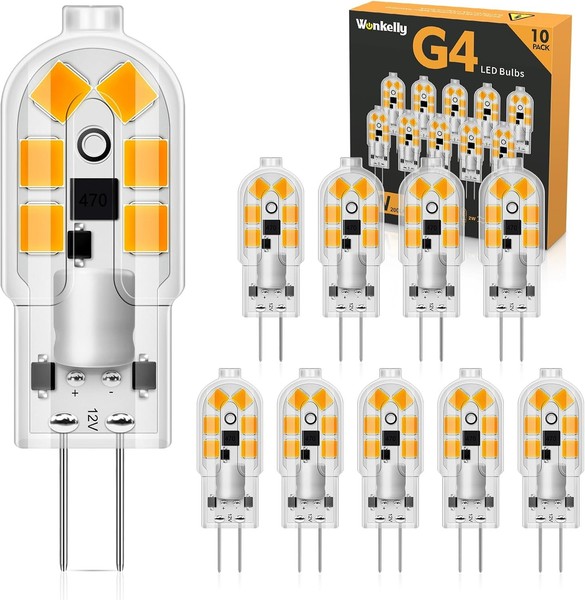 LED Lampe G4 10Er Set 3000K 200Lm 2W Warmweiß Leuchtmittel GlüHbirne-image