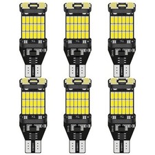 ASLENT T15 W16W LED Reverse Light Bulbs 12V 1200lm 6 Pack - White 6000K