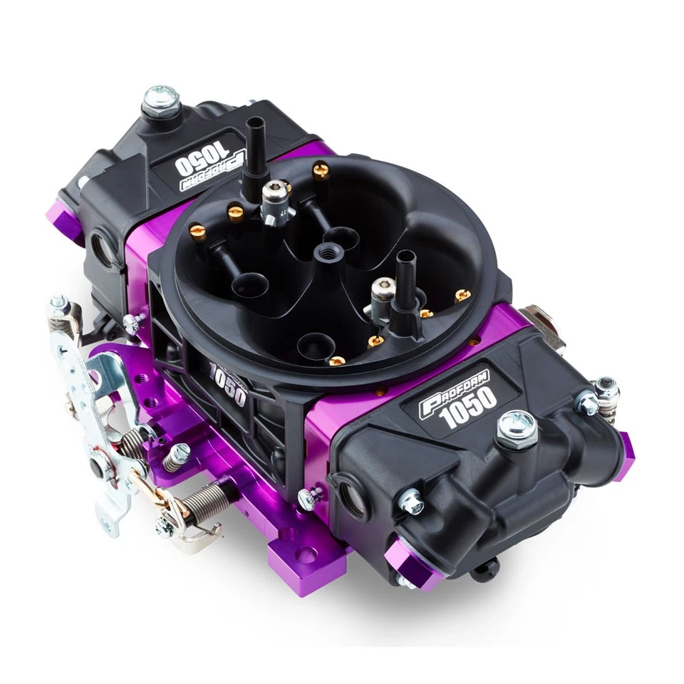 Proform Carburetor 67305; Black Race 1050cfm, No Choke, Mech Sec, Black/Purple - Image 4 of 4
