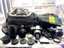 Lot Vintage 4 Camera Lenses Equipment SONY Nikon OLYMPUS SAMSUNG Tokina SIGMA