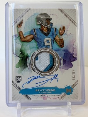 Bryce Young 2023 Topps Motif #MRR-BY Rookie Patch Auto /99 (RC)