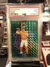 2024 Panini Mosaic - Rookies Bo Nix #312 Green Mosaic Prizm (RC) PSA 9