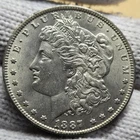 1887 O MORGAN SILVER DOLLAR COIN SILVER UNCIRCULATED BEAUTY PLUS