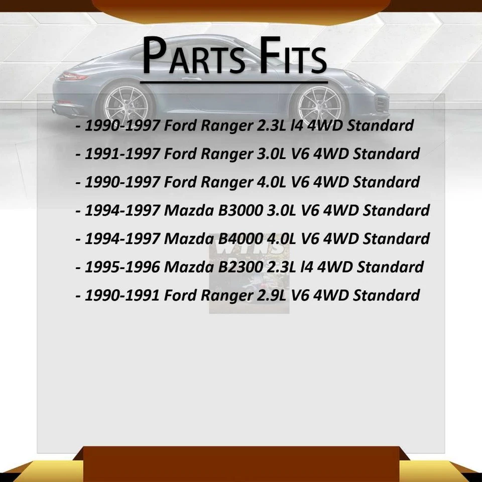 Se adapta a Ford Ranger GMB 1990 1991 1992 1993 eje trasero todas las juntas junta universal Foto 2 de 4