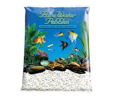 Pure Water Pebbles Frosted Aquarium Gravel Platinum White Select Size:: 5 lb.