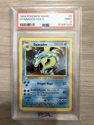 1999 Pokemon Gyarados PSA 9 Mint Holo #6 Base Set