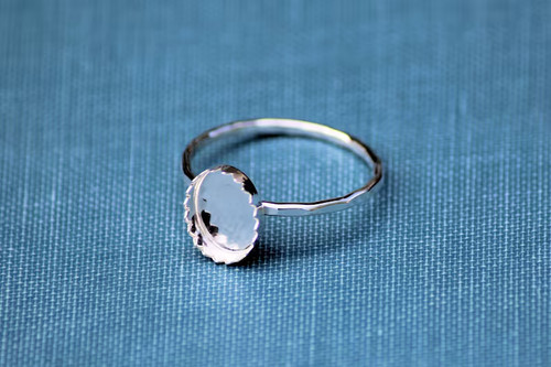 925 Sterling Silver 9x7mm Oval Bezel Cup Ring Blank Handmade Jewelry Making