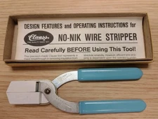 Clauss No-Nik Wire Stripper, 0.010, NOS, For 32 And 34 AWG