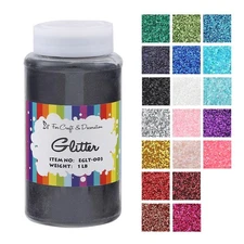 , Craft Glitter for Craft and Decoration 1 Pound Bottled (Ultra Fine - 1/128"...