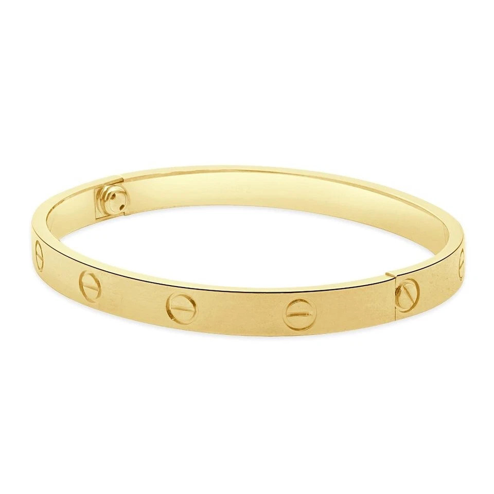 Cartier 18 Karat Yellow Gold Love Bracelet, Size 18 - Image 2 of 4