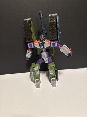 Takara Transformers Armada Megatron Tank 2001 Hasbro Green Tank Incomplete 