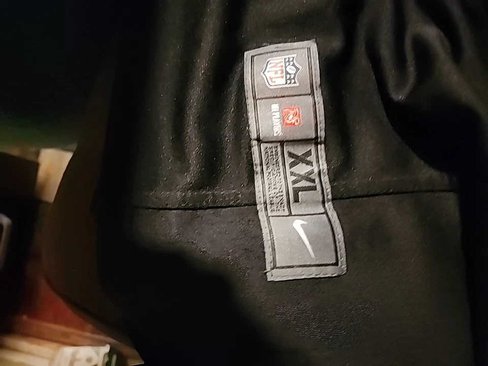 耐克 On Field 费城鹰 LeSean McCoy # 25 成人黑色球衣 - XXLarge — 第 3/4 张图片