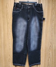 Fubu The Collection Carpenter Jeans Black 38x31 actual Baggy Grunge Skater Y2K