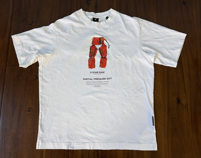 #ad #ad G Star Raw Creative Archive Partial Pressure Suit Graphic Shirt Size Medium $19.99